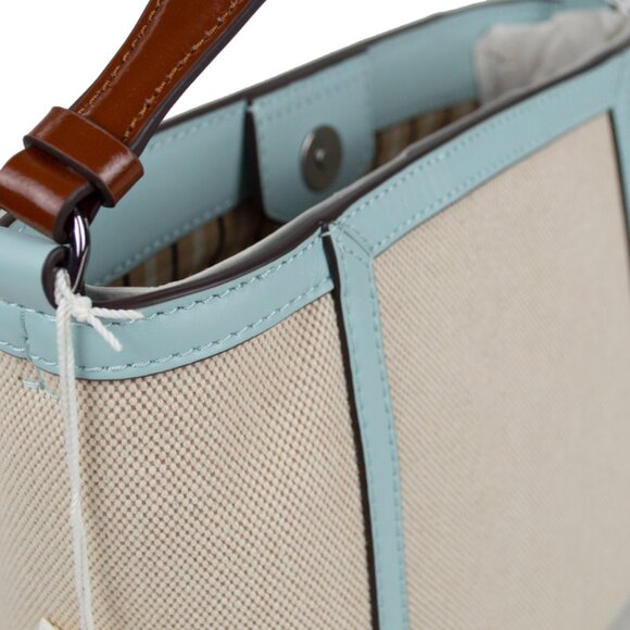 Tory Burch Small McGraw Canvas Bucket Bag - Picture 8 of 13